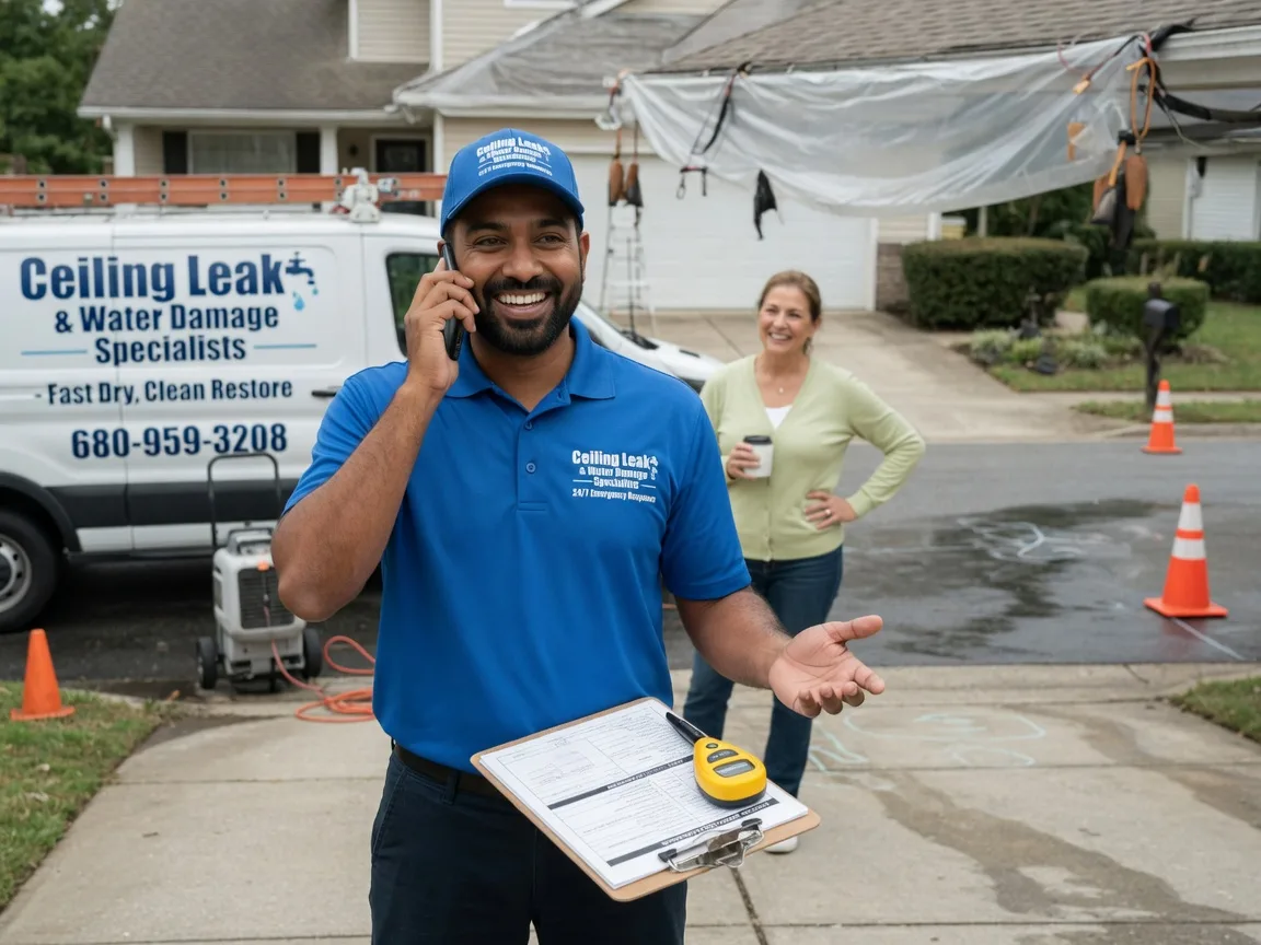 Ceiling Leak Cleanup Lopeno, TX FAQs
